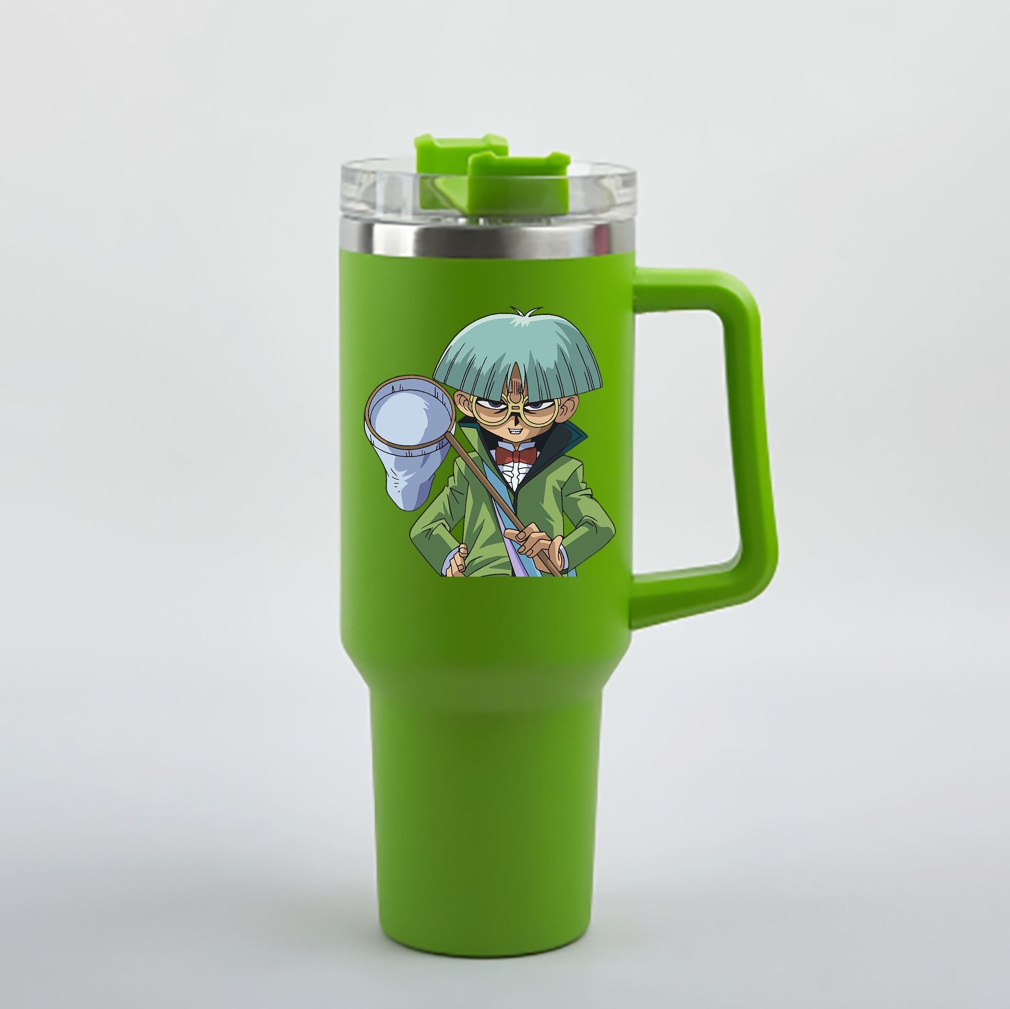 （画像用） 遊☆戯☆王 Yu-Gi-Oh! 1200mL車用タンブラー - クリスタルステッカー（プラスチックストロー付き）
